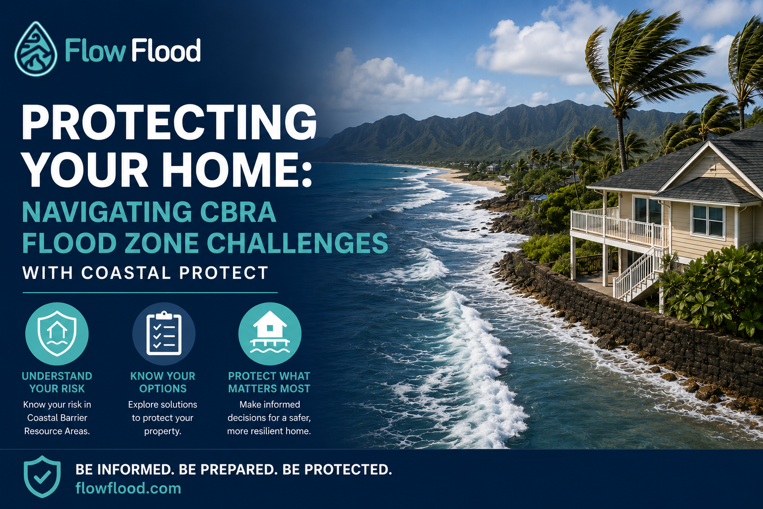 Coastal Protect CBRA flood zone insurance for coastal homes