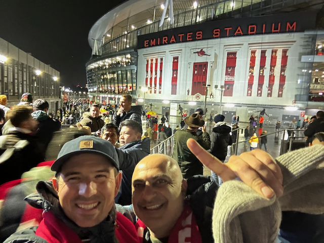 Exterior view of Emirates Stadium, home of Arsenal